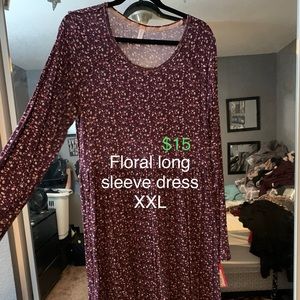 Plus size floral dress